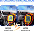1 Pack Car Steering Wheel Sun Shade Cover, 18.11In x 18.11In Foldable Reflective Thicken Steering Wheel Heat Insulation Cover, Universal Reused Wa...