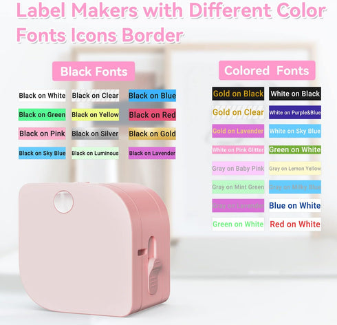 Zodzi Label Maker, P12 Label Maker Machine with Tape, Portable Thermal Label Printer for Organization,Mini Bluetooth Label Maker for Home, School ...