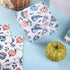 100 PCS Blue White Pumpkin Tissue Paper for Gift Wrapping, Pumpkin Pattern Tissue Paper for Blue White Thanksgiving Fall Harvest Party Decor Decou...
