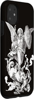 iPhone 11 Archangel Saint Michael Fighting the Dragon Catholic Case...