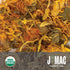 J Mac Botanicals, Organic Calendula Flower (4 ounce), whole dried flowers and petals, loose leaf tea, marigold flower, USDA Certified Organic. Gre...