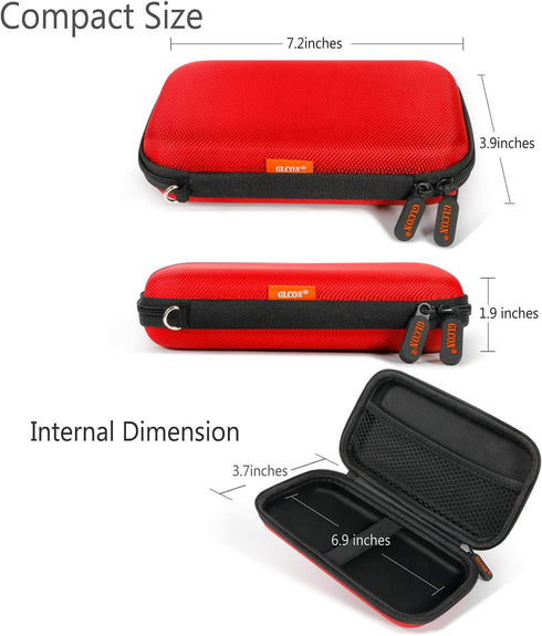 External Hard Drive Case - GLCON Shockproof EVA Carrying Case for WD My Passport Element Seagate Expansion Backup Toshiba 1TB 2TB 4TB - High Prote...