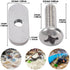 8 Pcs 304 SS Kayak Rail/Track Screws 304 Stainless Steel Track Nuts Track Mount Tie Down Eyelet Rail Hardware Gear Mounting Replacement Kit for Ka...