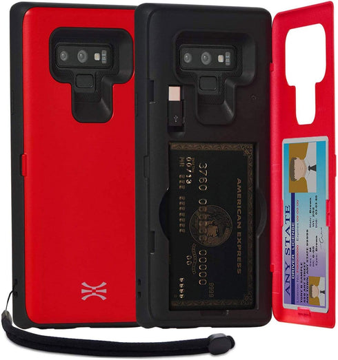 TORU CX PRO Case for Galaxy Note 9, with Card Holder | Slim Protective Cover with Hidden Credit Cards Wallet Flip Slot Compartment Kickstand | Inc...