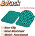 2Pcs Silicone Trivets for Hot Pot and Pans,Trivet for Hot Dishes Silicone,Good Grips Silicone Pot Holders Set,Silicone Hot Pads for Kitchen,Spoon ...
