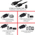 GE Universal USB 2.0 Adapter Kit, 6ft. A Male to A Female Extension Cable, 4 Adapters Included: A Male to B Male, 4 Pin, 5 Pin, A Male to Micro US...