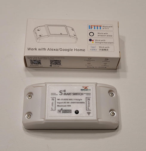Ironsmith Lighting in-line Smart Switch - Effortless Home Automation for Lights and Appliances with Voice Control, Smartphone Compatibility, and E...