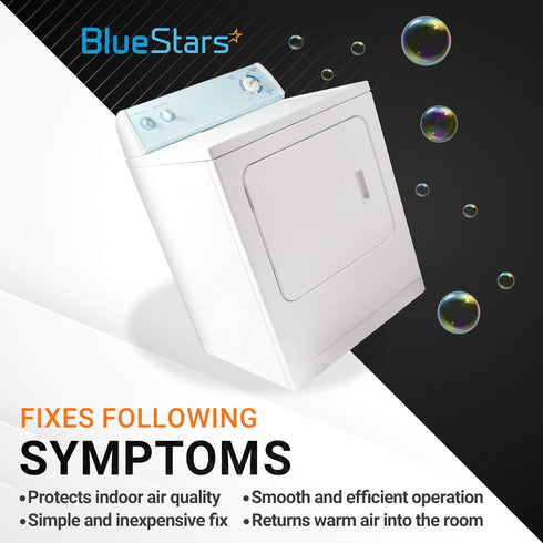 Ultra Durable Polyester Dryer Filter Vent Replacement Part by BlueStars - Exact fit for Better Vent Dryer Filter Indoor - PACK OF 12