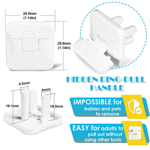 Outlet Covers Babepai 38-Pack White Child Proof Electrical Protector Safety Improved Baby Safety Plug Covers...