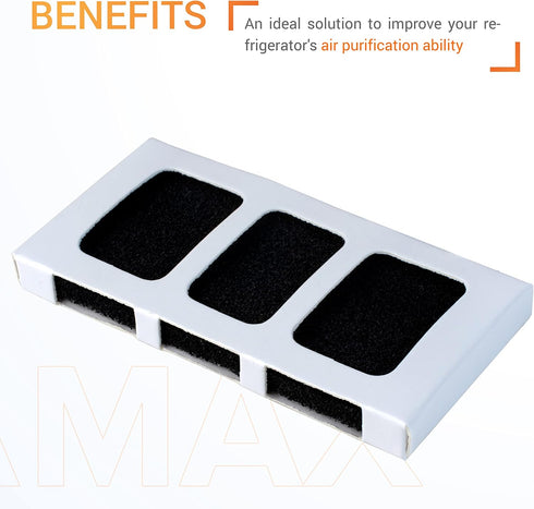 Canamax PAULTRA2 Refrigerator Air Filter - Compatible with Frigidaire, Pureair Ultra 2, Pure Air Ultra 2, Pureair Ultra ll, Electrolux 242047805, ...