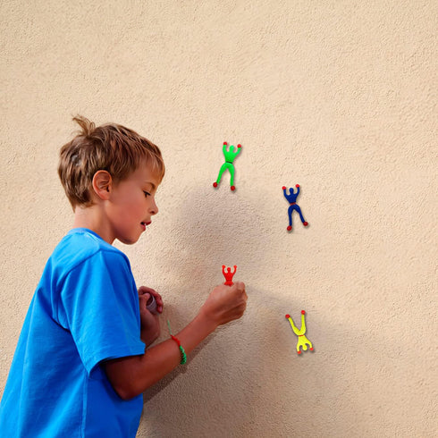 ArtCreativity Sticky Wall Climbers, 24PCS Mountain Climber Figures, Stretchy Sticky Toys for Kids, Anxiety Relief Toys, Party Favors for Kids, Gre...
