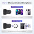 Magnetic Smartphone Shooting Holder Hand Grip Handle Snap On Phone Stand with Tripod Mount & Wireless Shutter Remote Control for iPhone 15 14 13 1...