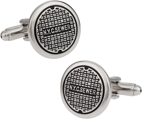 NYC Manhole Cufflinks with Presentation Box...