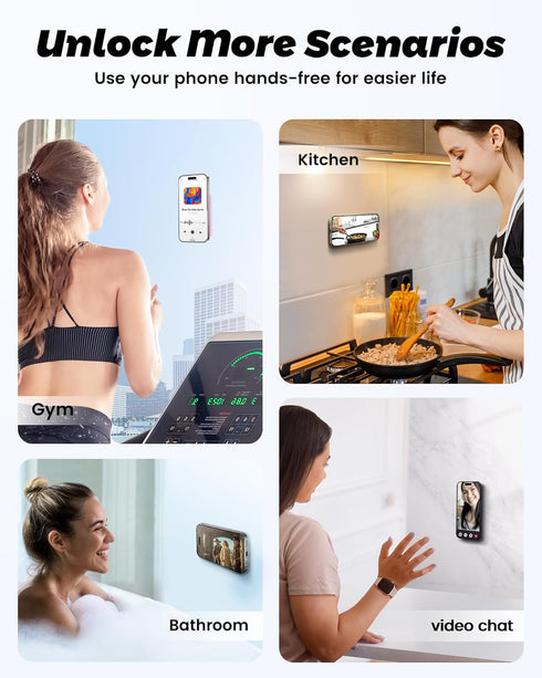 amBand Magnetic Suction Phone Grippy for MagSafe Case, Silicone Cup Sticky Mount Holder for iPhone 12/13/14/15 Pro Max/Pro/Plus/Mini, Hands-Free S...