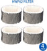 4 Pack HWF62 Humidifier Filter Replacement for Holmes Sunbeam Humidifier Filter A - Replaces HWF62 HWF62CS HWF62D SF212 Filter, Fits Humidifier Models SCM1100, SCM1701, SCM1702, SCM1762, SCM2409