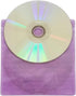 CD/DVD/BluRay Sleeves,Double-Sided Refill Plastic Sleeve for CD and DVD Storage Binders,100 Pack (Purple)...