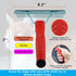 Kopal Metal Grooming Comb for Pets, Stainless Steel Dog and Cat Comb, Rubber Handles for Comfortable Grip - 1 Pack...