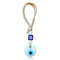 White Evil Eye Wall Glass Hanging Car Charm Ornament Accessory for Rear View Mirror...