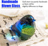 Qf Glass Bird Handmade Blown Glass Figurine Christmas, Birthday Gift Decorative Ornaments for Home Blue and Green Paper Weight...