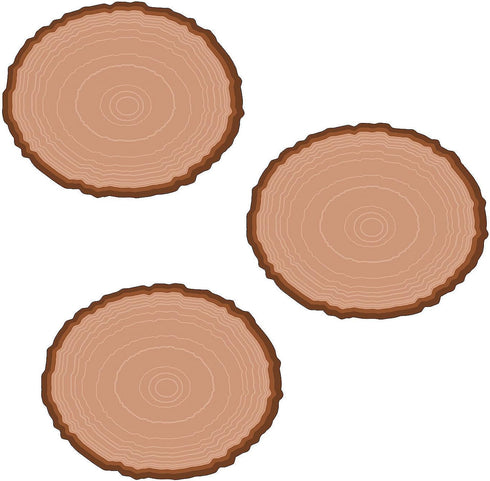 Wood Slice Bulletin Board Cutouts - 48 Pieces - Educational and Learning Activities for Kids...
