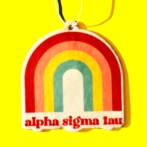 Alpha Sigma Tau - Rainbow Air Freshener - 2/Pack - Flowers & Sunshine Scent...