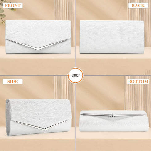 Women’s Evening Clutch Bag Elegant Cocktail Bridal Handbag Wedding Party Purse...