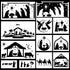 11 Pieces Christmas Nativity Scene Stencils Nativity of Jesus Stencil Reusable DIY Drawing Stencil for Painting on Wood Canvas Reusable Nativity S...