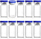 20ml Sealed Empty Vials for Injection, Transparent Glass Vials Self-Healing Injection Port, Liquid Sample Storage Vial with Caps(10pcs)...