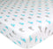 American Baby Company Fitted Crib Sheet 28" x 52", Soft Breathable Neutral 100% Cotton Jersey Sheet, Aqua Whales, for Boys and Girls, Fits Crib an...
