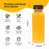 MANSHU 10 OZ Plastic Juice Bottles, Reusable Bulk Beverage Containers, with Black Tamper Evident Lids for Juice, Milk and Other Beverages 10Pcs....