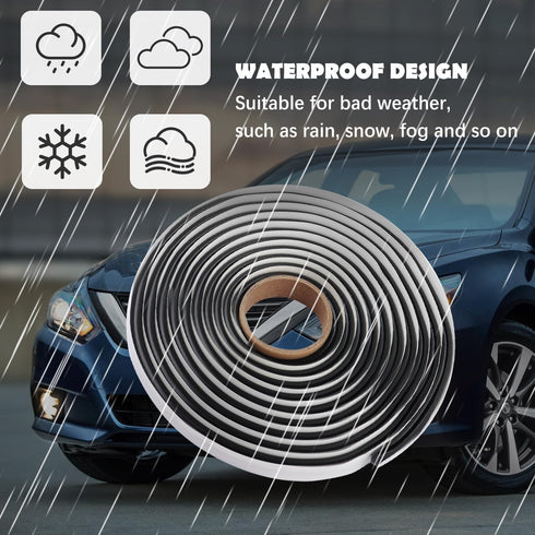 13FT Rubber Butyl Tape,Upgrade Thickness Butyl Sealant Tape for Closing Headlight Gap,Universal Strong Adhesive Window Seal Strip Fits Car Windshi...