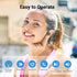 Bluetooth Headphones, IPX7 Waterproof Sweatproof & 12Hrs Long Battery, Wireless Earbuds in-Ear with Mic & Soft Earhooks for Running Fitness Workou...
