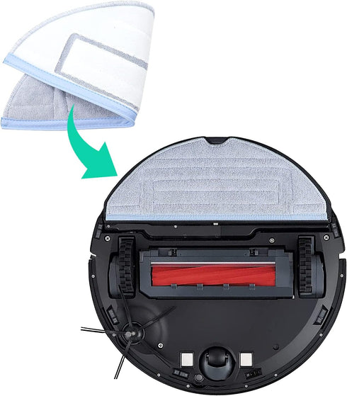 8Pcs Mop Cloth Pad for Xiaomi Roborock S7 S7 + S7 MaxV, S7 MaxV Plus, T7S T7 Plus T7S Plus Robot Vacuum Cleaners Microfiber Vacuum Mop Replacement...