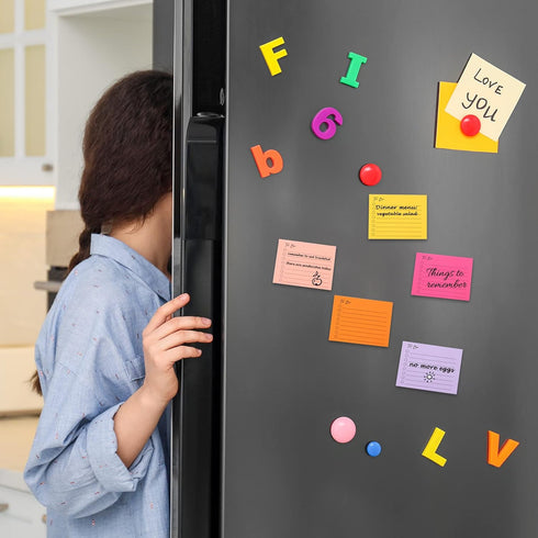 EOOUT 15 Pack Lined Sticky Notes, 3"x4", 750 Sheets, to Do List Notepad, Sticky Notes with Lines,15 Colors, Square Sticky Notes for Office, Meetin...