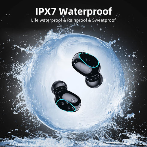Bluetooth Earbuds,IPX7 Waterproof Bluetooth 5.1 Stereo Earphones,Wireless Earbuds, in Ear Headphones,Premium Deep Bass Headset,audifonos Bluetooth...