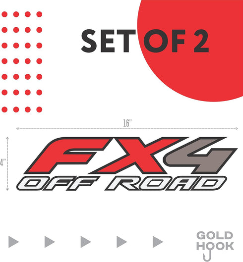 FX4 Decal Off Road Sticker Truck F150 F350 F250 Super Duty Bedside Replacement (Die-Cut (Peel & Stick))...