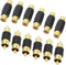 RCA Adapter, 6pcs RCA Female to Female Coupler and 6pcs RCA Male to Male Coupler Gold Plated for Phono, Speaker, Amplifier and RCA Cable Extension...