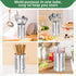 EORTA Stainless Steel Kitchen Utensil Holder Flatware Cylinder Silverware Draining Organizer Drying Rack with Round Drain Holes for Forks, Knives,...