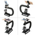 4in1 DSLR/Mirrorless/Action Camera +Camcorder +Smartphone Stabilizer Holder We-media YouTube Vlog Low Position Video Rig Mount Fit for GoPro Sony ...
