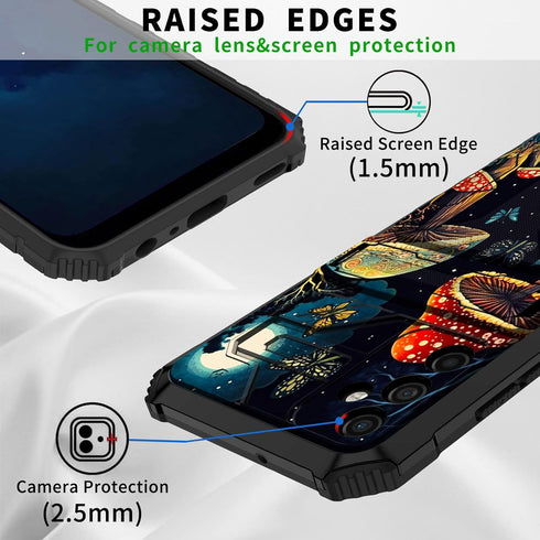 Galaxy A14 5G Phone Case for Samsung A14 5G Wallet Case with Credit Card Holder & Kickstand Dual Layer Hard PC Soft TPU Case for Samsung Galaxy A1...