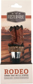 Foster & Rye Cowboy Boot Bottle Stopper, Rustic Western Bottle Topper for Whiskey, Bourbon, and Wine, Great for Holidays, Weddings, and Housewarmi...