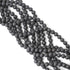8mm 45PCS Black Lava Volcanic Stone Gemstone Round Loose Beads for Jewelry Making 1 Strand 15"...