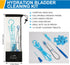 Hydration Bladder Cleaning Kit, 6 in 1 Water Bladder Cleaner Set - 3 Brushes, Collapsible Hanger, 12 Cleaning Tablets & Carry Pouch, Water Reservo...