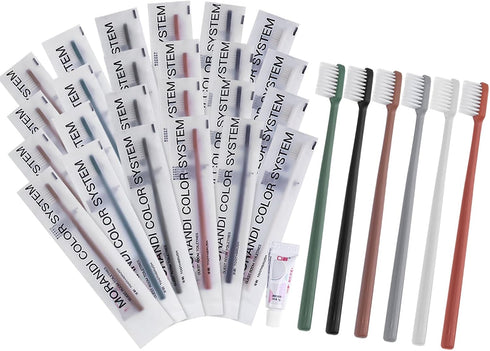 Disposable Toothbrush, Toothbrush Bulk, Toothbrush in Bulk, Individually Packaged, 6 Colors, Delicate and Practical, Toothbrush Disposables Suitab...