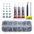 b7000 Glue Clear with silver Rhinestones for Crafting,3600Pcs Rhinestones with 3Pcs Adhesive Glue Rhinestone Picker Tool?bedazzler kit with Rhines...