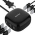SUPERDANNY 6-Port USB Charger 8A, 40W Mini USB Charging Station, Charging Station for Multiple Devices, 4ft Cable, Compatible with iPhone, iPad, G...