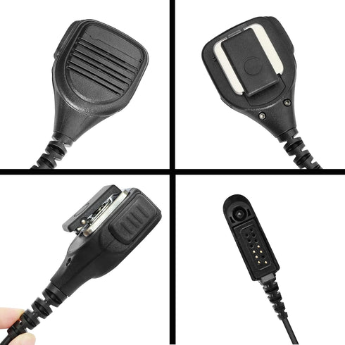 Speaker Microphone Mic Compatible with Two Way Radio HT750 HT1250 HT1550 PR860 MTX850 MTX8250 MTX9250 PRO5150 PRO7150 PRO9150 PTX760 GP340 with 3....