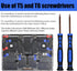 Kaisi Screwdriver Set for Macbook with T5 T6 T8 Torx Screwdriver,P5 Pentalobe,Ph000 Phillips and 2.0Y Triwing Screwdriver Set with spudger,Tweezer...