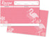 Home Advantage Pink Flamingo Design Set Double Sided Family 4x6 Recipe Cards, Set of 50...