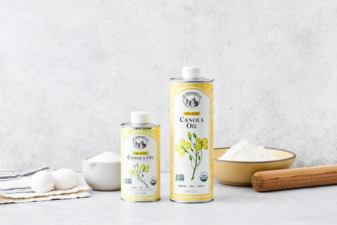 La Tourangelle, Organic Canola Oil, Expeller-Pressed Non-GMO Canola Seeds, Pesticide and Chemical Free, High Heat Neutral Cooking Oil, 16.9 fl oz...